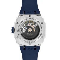 Montre Homme ALPINA Alpiner - AL-520NSKT3AE6 Bracelet Caoutchouc Bleu