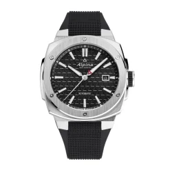 Montre Homme ALPINA Alpiner - AL-525BB4AE6 Bracelet Caoutchouc Noir