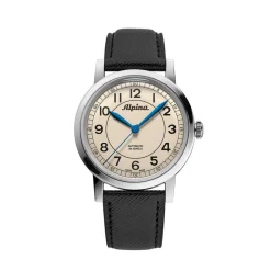 Montre Homme ALPINA Heritage - AL-520BG3SH6 Bracelet Cuir Noir