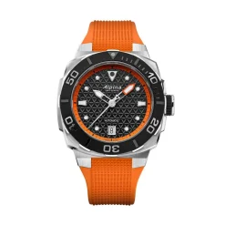 Montre Homme ALPINA Seastrong - AL-525BO3VE6 Bracelet Caoutchouc Orange