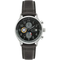Montre Homme AVI-8 Hawker Hurricane Classic Chronograph - AV-4011-0U Bracelet Cuir Gris