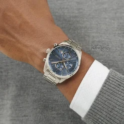 Montre Homme Boss Grand Prix 44 - 1514226 Bracelet Acier Argent