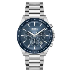 Montre Homme Boss Strike Chrono - 1514240 Bracelet Acier Argent