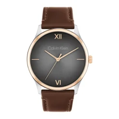 Montre Homme Calvin Klein Montres Ascend - 25200453 Bracelet Cuir Marron