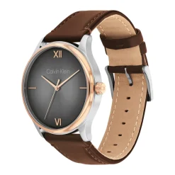 Montre Homme Calvin Klein Montres Ascend - 25200453 Bracelet Cuir Marron