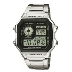 Montre Homme Casio Collection Men AE-1200WHD-1AVEF - Bracelet Acier Argent