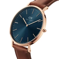 Montre Homme Daniel Wellington St Mawes - DW00100626 Bracelet Cuir Marron