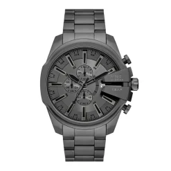 Montre Homme Diesel Montres Mega Chief - DZ4676 Bracelet Acier Gris foncé