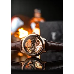 Montre Homme EARNSHAW Cornwall Bridge Automatic - ES-8287-02 Bracelet Cuir Marron