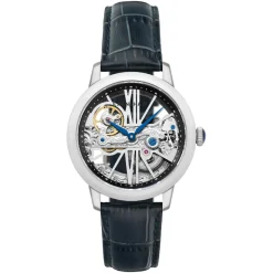 Montre Homme EARNSHAW Cornwall Bridge Automatic - ES-8287-01 Bracelet Cuir Bleu