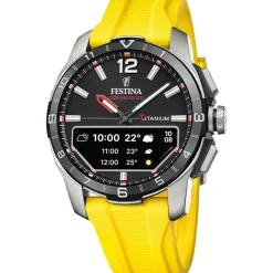 Montre Homme Festina Connected - F23000-A Bracelet Résine Jaune