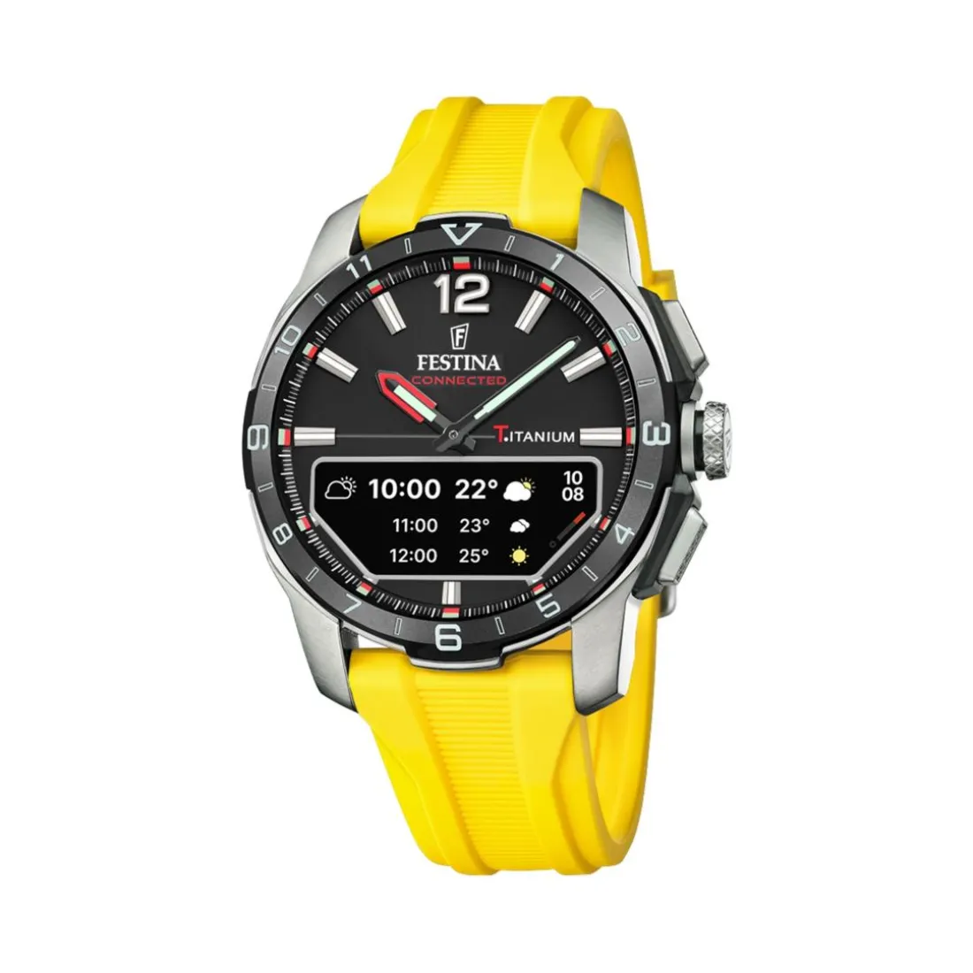 Montre Homme Festina Connected - F23000-A Bracelet Résine Jaune