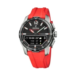 Montre Homme Festina Connected - F23000-C Bracelet Résine Rouge