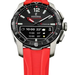 Montre Homme Festina Connected - F23000-C Bracelet Résine Rouge