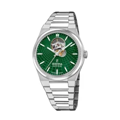 Montre Homme Festina Swiss Made Automatic - F20053-3 Bracelet Acier Argent