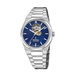Montre Homme Festina Swiss Made Automatic - F20053-2 Bracelet Acier Argent