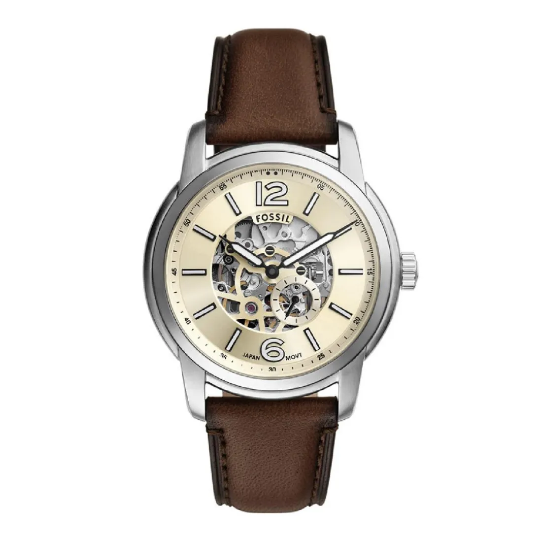 Montre Homme Fossil Montres Automatic - ME3264 Bracelet Cuir Marron