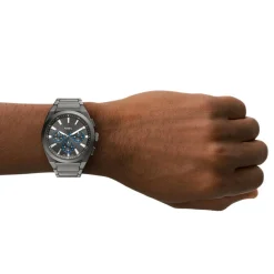 Montre Homme Fossil Montres Everett - FS6107 Bracelet Acier Gris foncé