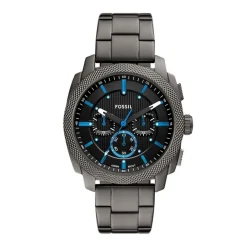 Montre Homme Fossil Montres Machine - FS6098 Bracelet Acier Gris foncé