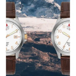 Montre Homme JDM Military Alpha I - JDM-WG001-03 Bracelet Cuir Marron