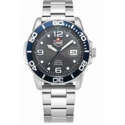 Montre Homme JDM Military Mike - JDM-WG020-01 Bracelet Acier Argent