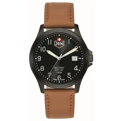 Montre Homme JDM Military Alpha I - JDM-WG001-04 Bracelet Cuir Marron