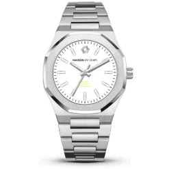 Montre Homme Maison Du Temps MTBeta 2.0 Blanc Acier