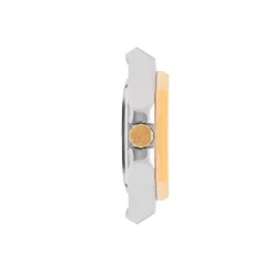 Montre Homme Maison Du Temps MTZeta Coeur Ouvert Noir Doré Jaune SIlicone Noir