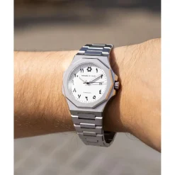 Montre Homme Maison Du Temps MTZeta Arabic Blanc Blanc