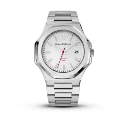 Montre Homme Maison Du Temps MTGamma Blanc Acier