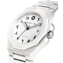 Montre Homme Maison Du Temps MTZeta Arabic Blanc Silicone Noir