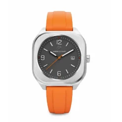Montre Homme Maison Du Temps MTIota Gris Caoutchouc Orange