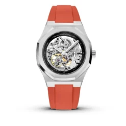 Montre Homme Maison Du Temps MTBeta Skeleton Silicone Rouge