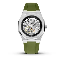 Montre Homme Maison Du Temps MTBeta Skeleton Silicone Kaki