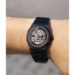 Montre Homme Maison Du Temps MTBeta Skeleton Black Edition Acier