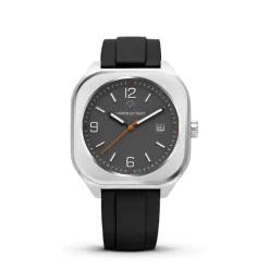 Montre Homme Maison Du Temps MTIota Gris Caoutchouc Noir