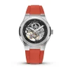 Montre Homme Maison Du Temps MTEpsilon Skeleton Silicone Rouge