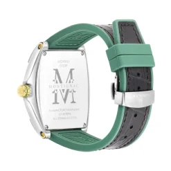 Montre Homme Montignac - MOW803 Bracelet Cuir Noir,Vert