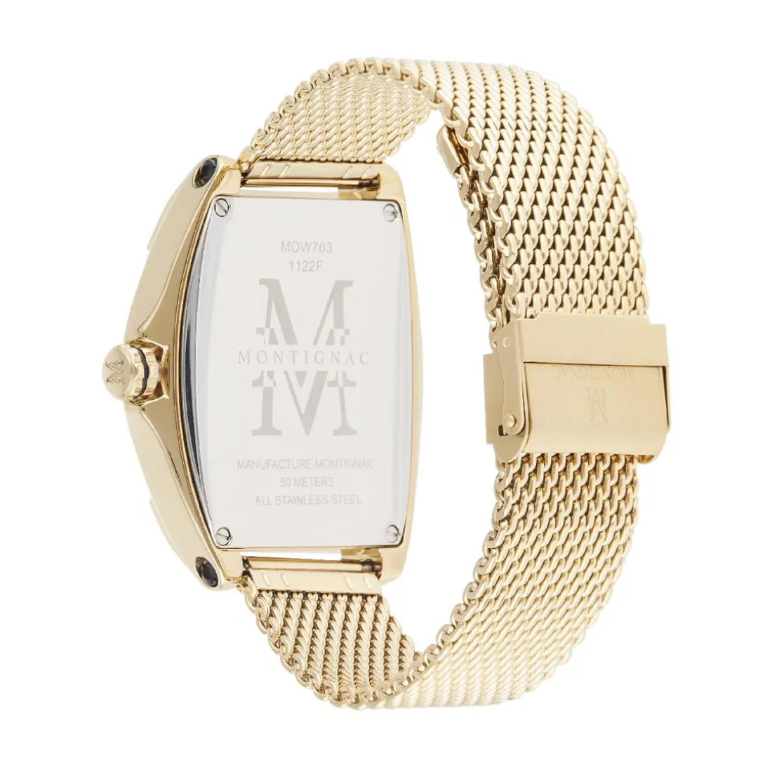 Montre Homme Montignac - MOW703 Bracelet Acier Doré