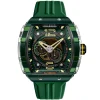Montre Homme Nubeo Montres Magellan 24H Automatic - NB-6087-05 Bracelet Silicone Vert
