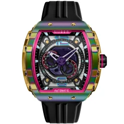 Montre Homme Nubeo Montres Magellan 24H Automatic - NB-6087-03 Bracelet Silicone Blanc