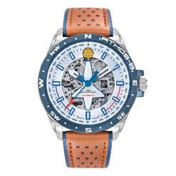 Montre Homme Patrouille de France Montres Athos 8 - 668130 Bracelet Cuir Marron