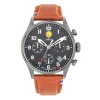 Montre Homme Patrouille de France Athos 7 - 668138 Bracelet Cuir Marron