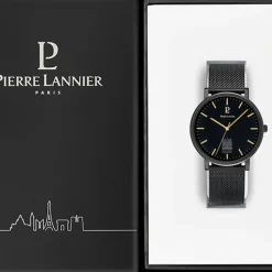 Montre Homme Pierre Lannier Coeur Battant - 299C439 Bracelet Acier Noir