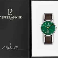Montre Homme Pierre Lannier Coeur Battant - 298D174 Bracelet Cuir Brun