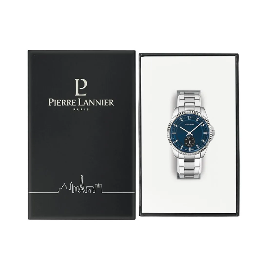 Montre Homme Pierre Lannier Metropolitain - 246G161 Bracelet Acier Argent