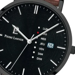 Montre Homme Pierre Lannier Data - 243H434 Bracelet Cuir Marron