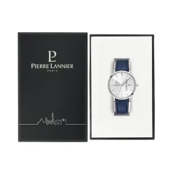 Montre Homme Pierre Lannier Data - 242D126 Bracelet Cuir Bleu
