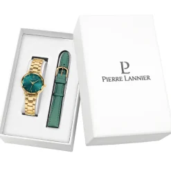 Montre Homme Pierre Lannier Multiples - 351K562 Bracelet Cuir Vert