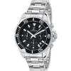 Montre homme quartz acier et fond noir par Pascal Szerman